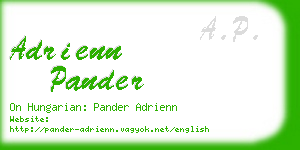 adrienn pander business card